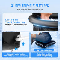 Cold plunge tub with athlete
