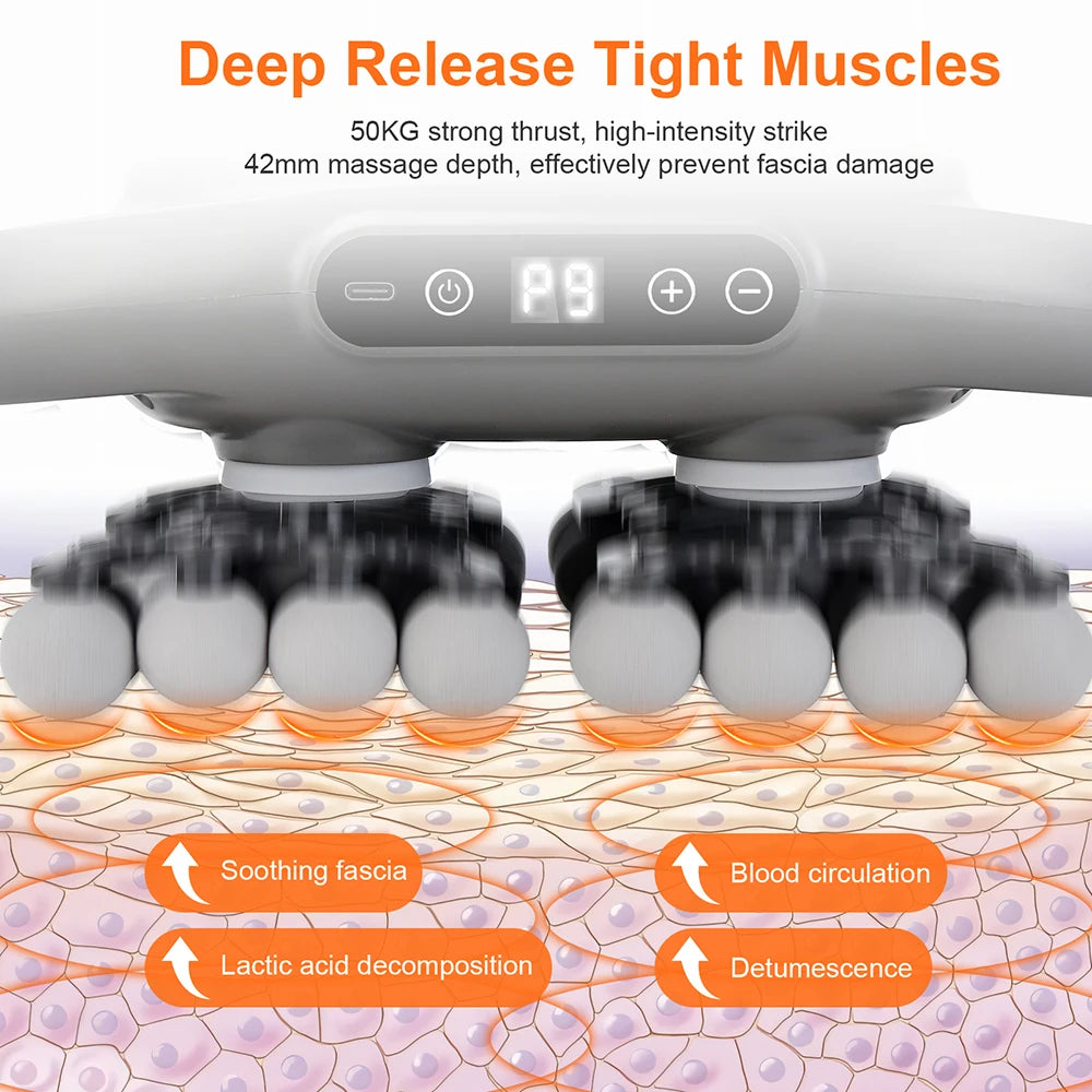 42-head massage gun detail