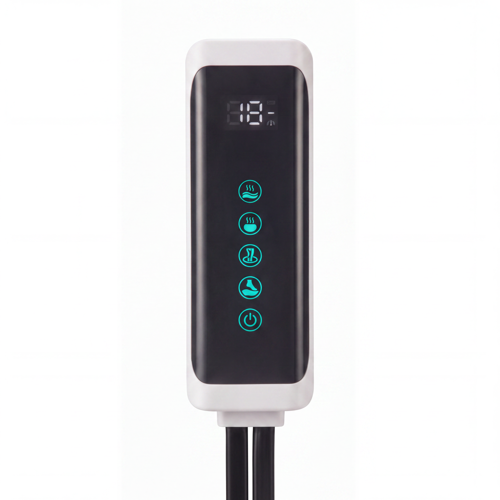 Control unit with intensity and mode buttons